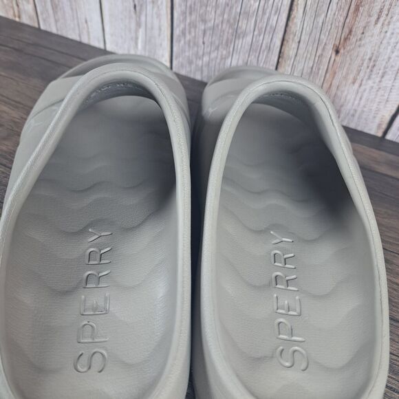 Sperry Float Slide Slip On Sandals Men's Sz 10 Women's Sz 12 B Taupe (GUC) - Picture 7 of 9
